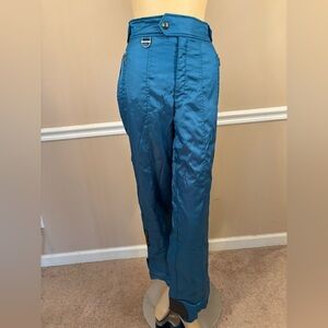 VINTAGE *DESCENTE* Blue Satin SKI Pants S/M